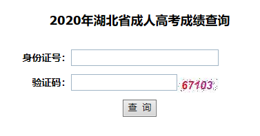 湖北民族大學成教本科成績查詢系統入口